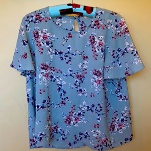 Blue Floral Shirt